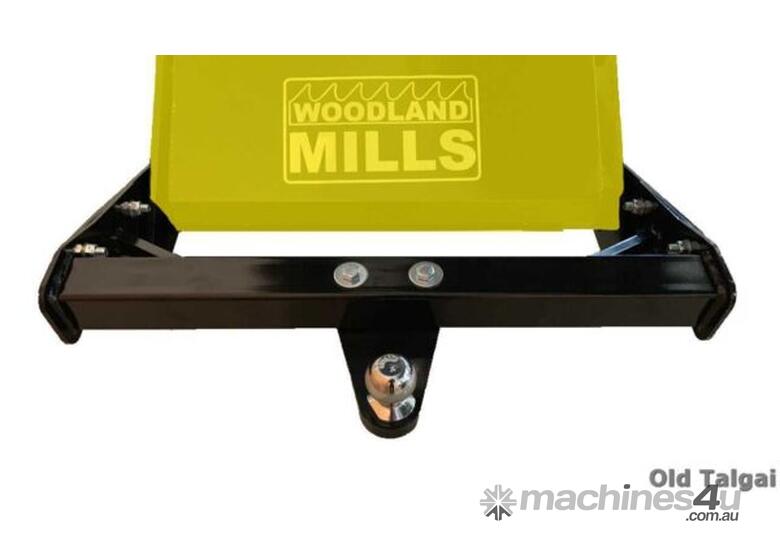 caption Woodland Mills Woodchipper Tow Hitch, 17 kg - Effortless Transport and Cleanup!