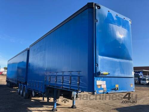 2019 Vawdrey VB-S3 Tri Axle Drop Deck Curtainsider A/B Combination