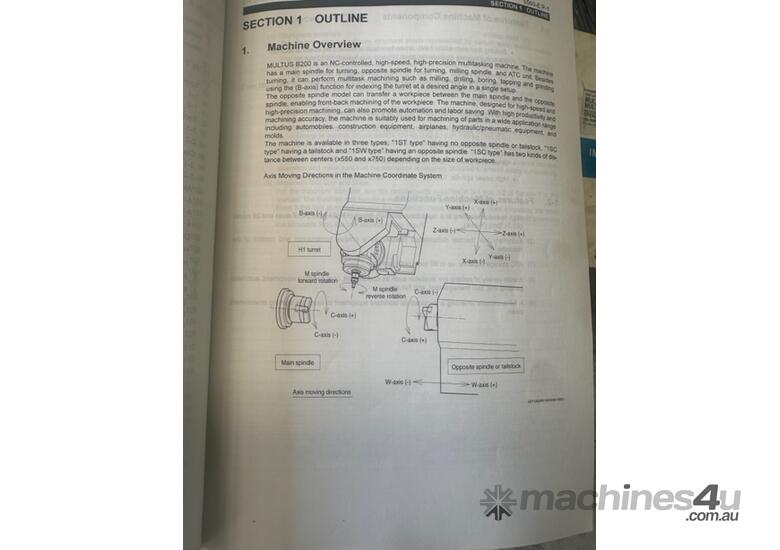 USED OKUMA MULTIS B 200 W machining centre 