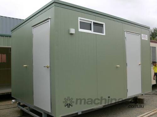 caption Auzbilt Male/ Female Disable/ Unisex Portable Toilets: 4m x 3m, For Sale