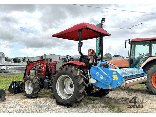 caption 2023 Case 60B 4x4 Tractor - 6 Hours, Mower, Front Loader l 400L Spray Tank
