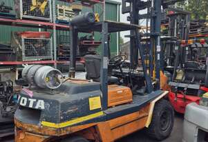 Toyota 4 Ton Forklift | 4m Lift Height | LPG | Side Shift