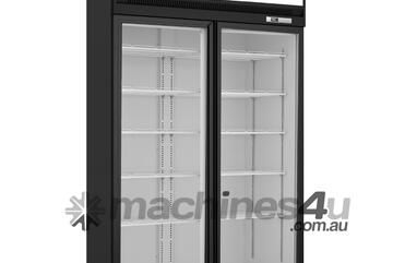 Thermaster Black Upright Double Glass Door Freezer LG-1006DF