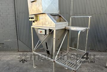 275L STAINLESS Salt Feeder Dispenser Food Process Vessel Conical Hopper platform