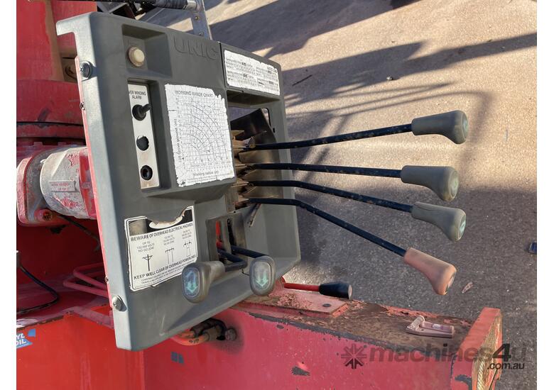 caption UNIC Truck Mount Crane
