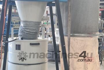 Industrial Dust Extractor DE-25SECK 5HP Two stage dust cyclone (with Filter Auto Cleaning system)