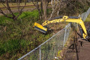 FEMAC T3-70 Hydraulic Flail Mower/Mulcher for 1.5-3.5T Excavators