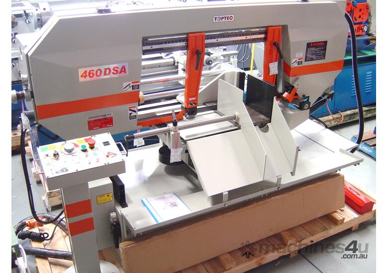 caption TOPTEC UE-460DSA (600mm capacity) Dual Mitre Taiwan Quality Bandsaw. *PRICED TO SELL*