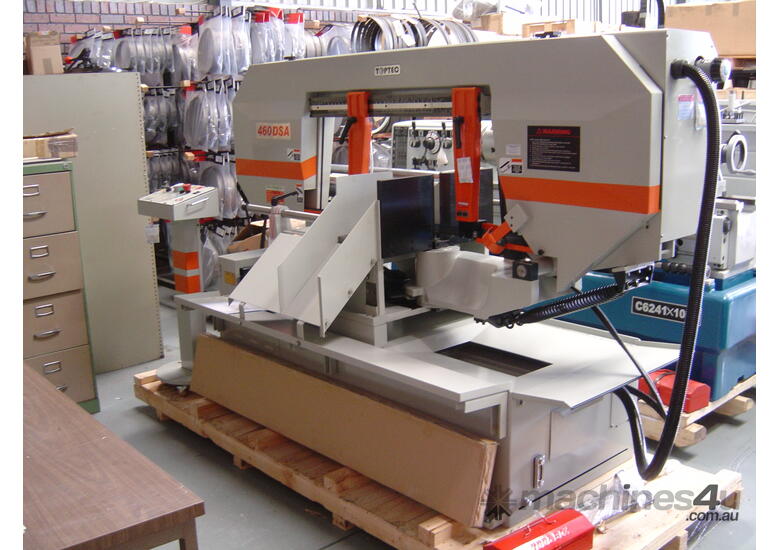 caption TOPTEC UE-460DSA (600mm capacity) Dual Mitre Taiwan Quality Bandsaw. *PRICED TO SELL*