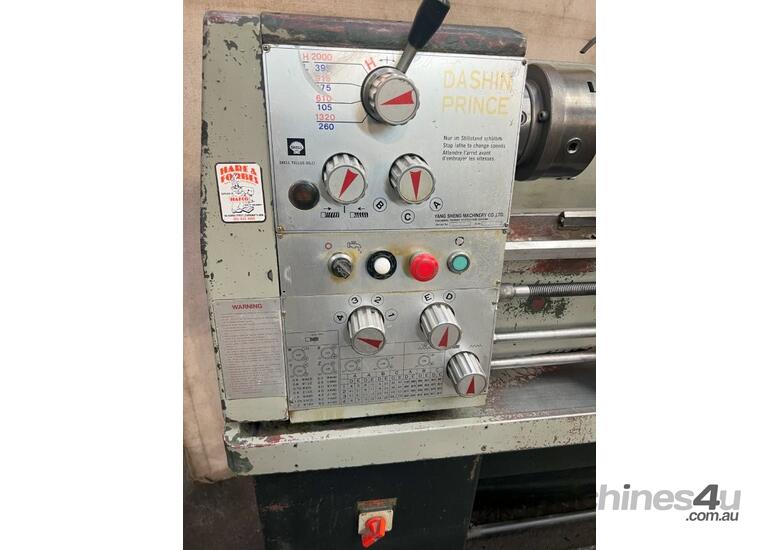 caption Dashin Prince 330mm swing x 1000mm centres gap bed lathe