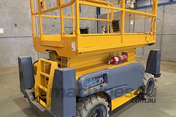 2015 Haulotte 12DX Diesel Scissor Lift for Sale 12m Rough Terrain Access Platform