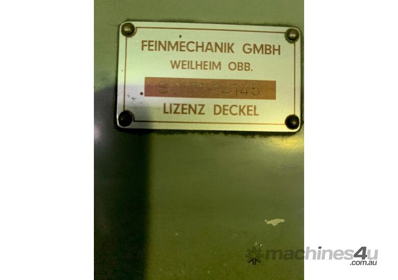 Deckel Cutter Grinder Machine: Precision Tool Machining & Grinding