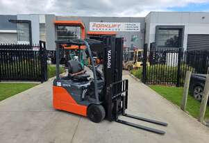 Toyota Forklift 1.8T 3 Wheel Electric - 2025 Battery (Unit#:AU445)