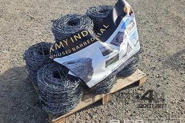 Unused 2026 KMY Industrial Barbed Wire Qty 8 Rolls