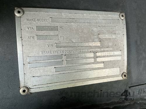 2022 Vawdrey VB S3 Tri Axle Double Drop Curtainside B Trailer