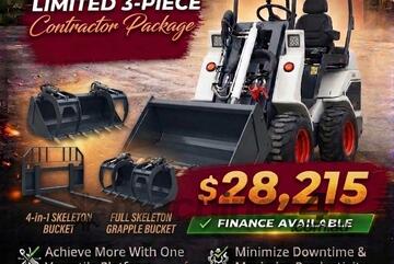 Brand   Ozziquip AL20 Mini Loader 4-in-1 with Log Grapple 3-Piece Package