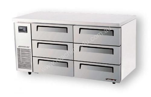 Turbo Air KUF12-3D-3 Drawer Under Counter Side Prep Table Freezer