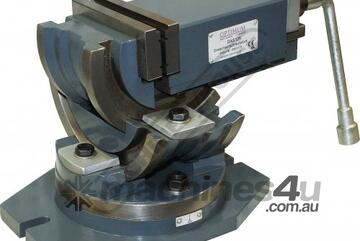 HFV-125W 3 Way Angle Milling Vice 125mm Jaw Width 95mm Jaw Opening