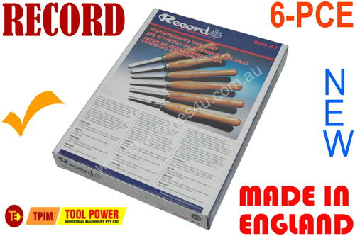 Wood Lathe Chisels RECORD, 6-PCE, Built To Last***