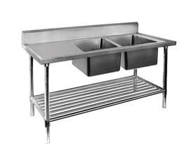 F.E.D. 1500-7-DSBR Economic 304 Grade SS Right Double Sink Bench 1500x700x900 with 400 and 500x400x2 - picture0' - Click to enlarge