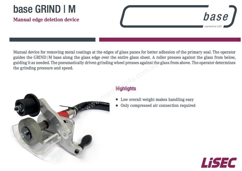 New lisec BASE GRIND Edging Machine in , Listed on Machines4u