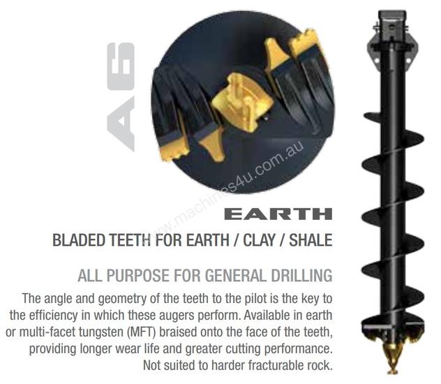 caption NEW DIGGA A6 TUNGSTEN TIP STANDARD AUGER 200-1500MM DIAMETER