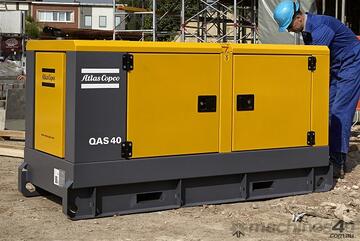 Atlas Copco QAS-40 Prime Mobile Generator. 40KVA with Kubota Engine.