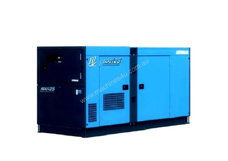 caption Airman SDG125S-3A6 100kVA Prime Power Diesel Generator with 250L Tank