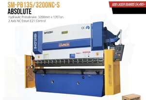 SM-PB135-3200NC2-ABSOLUTE. Best Value Hydraulic Pressbrake In Australia