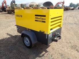 Atlas Copco 180CFM Trailer Mounted Air Compressor - picture1' - Click to enlarge