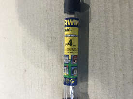 Irwin Masonry Drill Bit 4mm diameter x 80mm length - picture0' - Click to enlarge