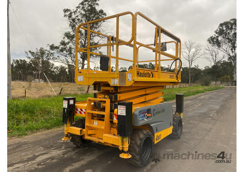 Used 2007 haulotte COMPACT 12DX Rough Terrain Scissor Lift in ...