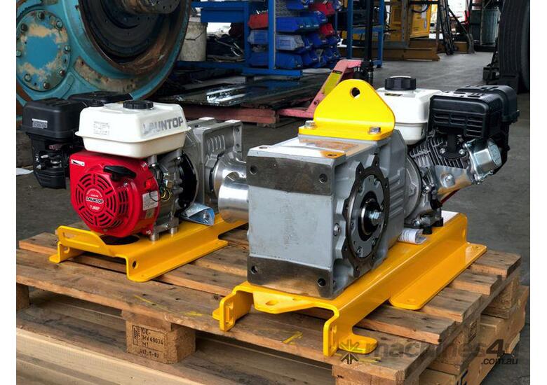 caption Portable Petrol Capstan Winch 1 Tonne - Model: PPCW1000, Built Tough & Designed