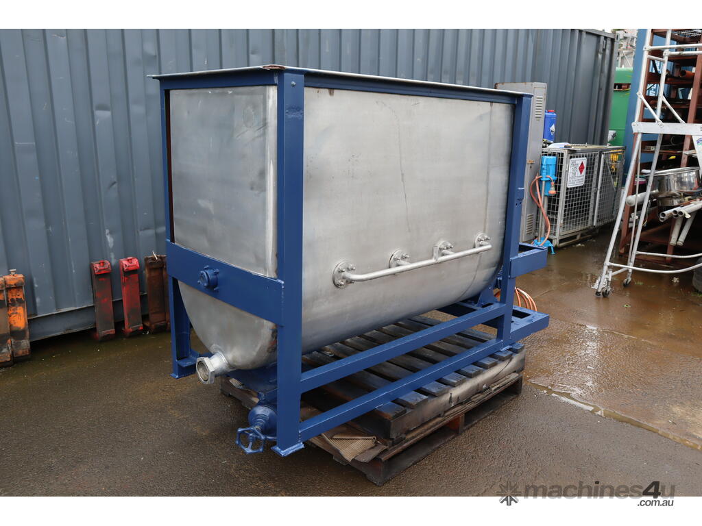 Used industrial ribbon mixer Stainless Steel Ribbon Mixer 1000L
