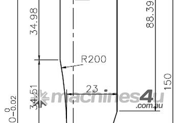 35 DEG / R1.5MM SEGMENTED PRESS BRAKE TOOLING TOP PUNCH | EURO TYPE