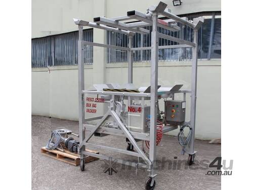 Stainless Steel Mobile Bulk Bag Unloader.