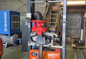 AL-LIFT WALKIE STACKER/ 50kg TUBE VACUUM LIFTER. BISHAMON PALLET LIFTER $1450. ELECTRIC HOISTS