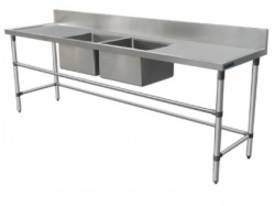 Brayco DSRL2000 Double Bowl Stainless Steel Sink ( - picture0' - Click to enlarge
