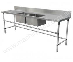 Brayco DSRL2000 Double Bowl Stainless Steel Sink (