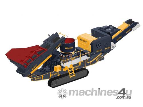 caption FABO FTC-300 Mobile Cone Crusher