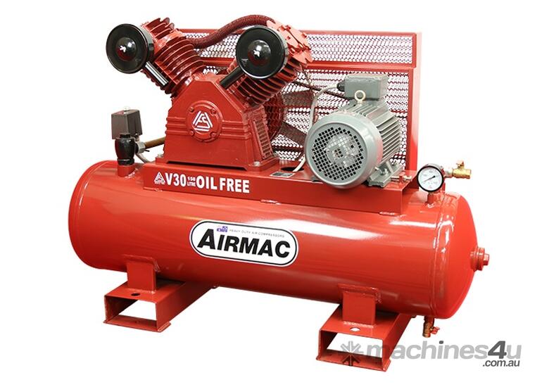 caption CVA Compressors - New Airmac Oil Free Piston Compressor - V30-OF 415 - 18cfm