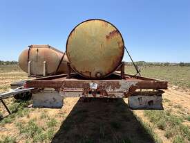 40 FOOT FLAT TOP BOGEY AXLE TRAILER WITH TANKS.  - picture0' - Click to enlarge