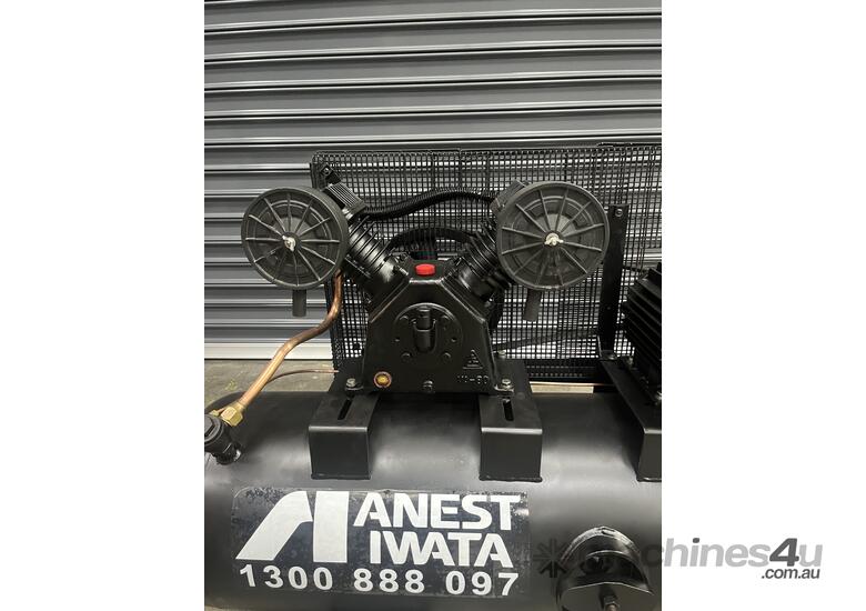 caption ANEST IWATA - Used 4kw 150 Litre Piston Air Compressor