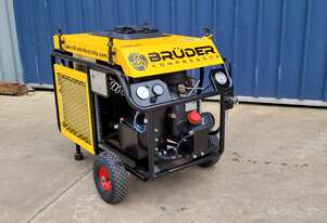 GP47 - 47cfm Rotary screw compressor, Petrol driven in transport frame