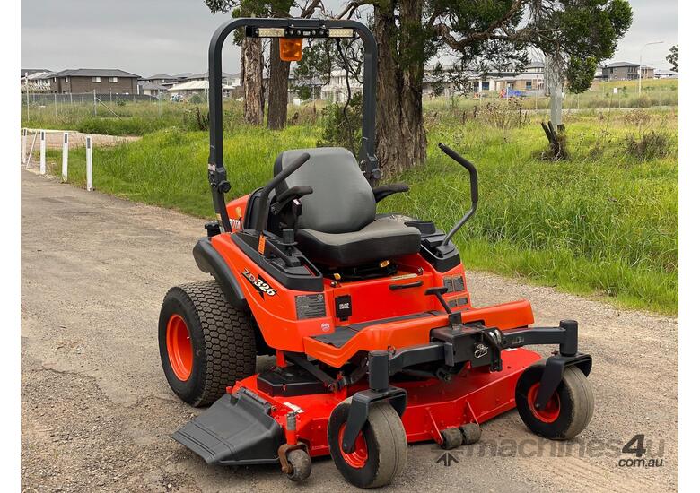 caption Kubota ZD326 Zero Turn Lawn Equipment