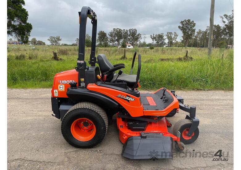 caption Kubota ZD326 Zero Turn Lawn Equipment