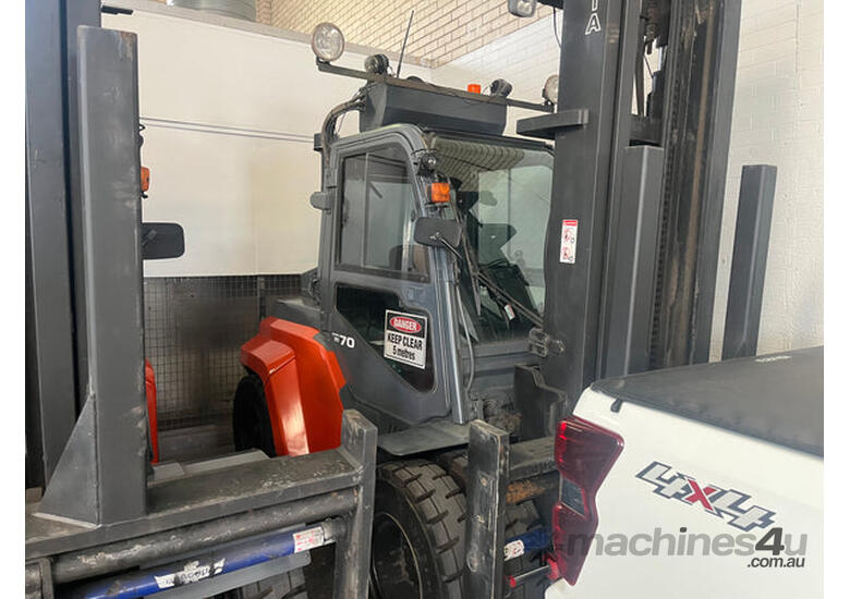 caption Toyota 7 Tonne Diesel Forklift