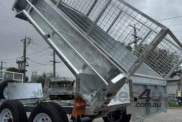 BIGMAN TRAILER 8x5 Galvanised Cage Mesh Hydraulic Tipper Trailer 3.5T ATM
