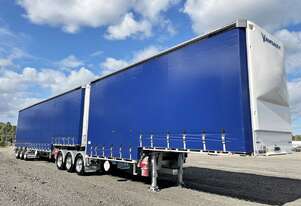 2023 Vawdrey 34 Pallet Drop Deck B Double Curtainsider Combination