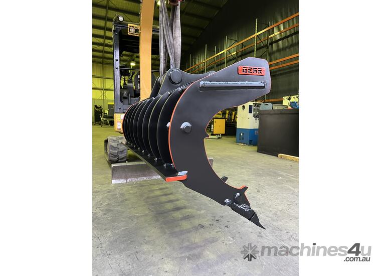 AUSTRALIAN MADE GEAR Multi Purpose Rake 1.5M 5.5T Excavators